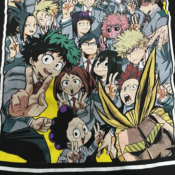 My Hero Academia Men's Graphic Tee - Black - Picture 3 of 4